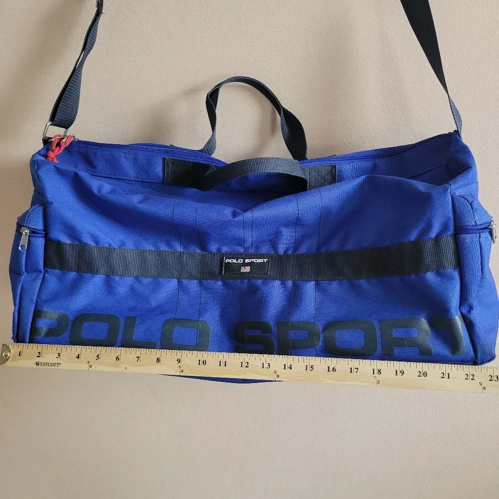 Vintage Polo Sport Ralph Lauren Duffle Bag‎ Fitness Gym Travel Overnight Bags